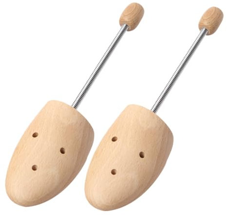 VALICLUD 1paar Verstellbarer Holz-schuhspanner Für Herren Langlebiger Schuhdehner Aus Buchenholz Mit Robustem Federmechanismus Zum Dehnen Und Formen Von Schuhen