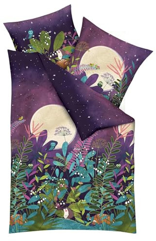 Kaeppel Bettwäsche Moonshine bunt 1 Bettbezug 135 x 200 cm + 1 Kissenbezug 80 x 80 cm