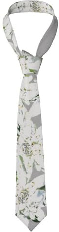 Modernes Edelweiss Schweizer Alpenblumen, Krawatten Herren Krawatten Polyester Neuheit Dünne Krawatte Für Hochzeit Party