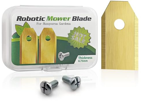 36 pièces pour Lame Robot Tondeuse. Lame Tondeuse gazon avec vis. Compatible avec Automower, Gardena, Husqvarna