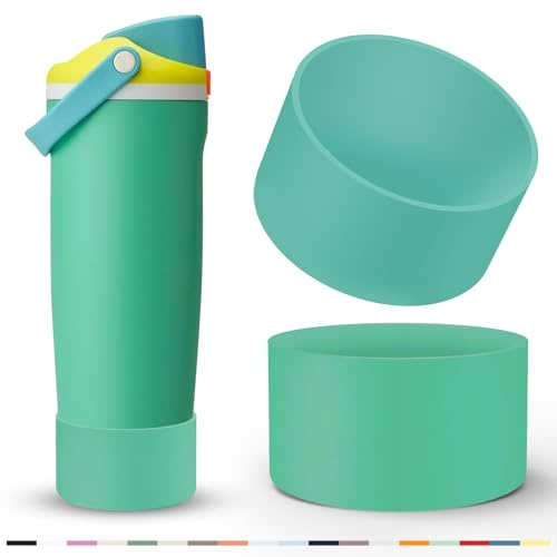 2 Pcs Silicone Boot for Owala 40oz & 30oz FreeSip Sway Tumblers, Protective Bottom Bumper Anti-Slip Sleeve Accessories for FreeSip Sway Water Bottles, Dishwasher Safe & BPA Free(Summer Soiree)