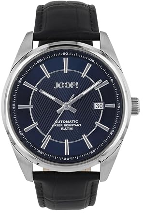 JOOP! Herren Analog Time Module Uhr mit Leder Armband