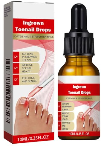 Gotas para uñas encarnadas, 10 ml, suavizante de uñas para pies, producto no grasoso para el cuidado de la salud para fracturas finas, grietas quebradizas, virutas curvas secas, uñas diarias, oficina