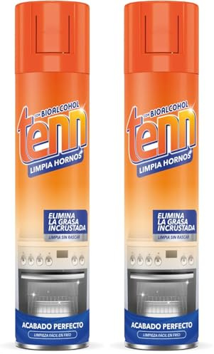 TENN - Limpia Hornos Tenn | Eliminación Eficaz de Grasa y Suciedad Incrustada | Espuma Consistente para una Limpieza sin Esfuerzo (Paquete de 2)