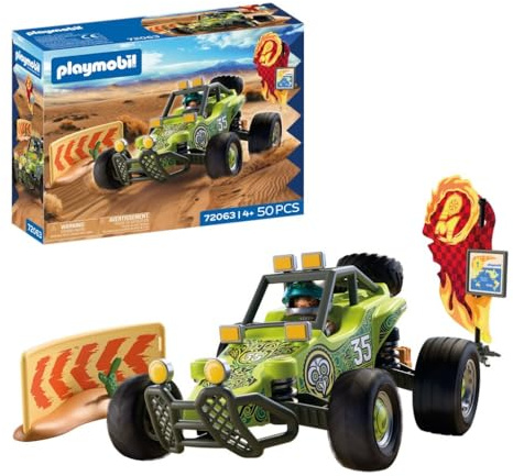 PLAYMOBIL | Cars | Offroad Buggy | Wüsten-Buggy mit Federung und Ersatzrad | Auto Spielzeug ab 4 Jahren | 72063