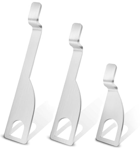 3 Stück Edelstahl Heckklappenaufsteller, 10/15/20 cm Heckklappen Aufsteller | Heckklappenhaken für VW T5 T6 Multivan/California/Camping/Bus, Frischluft Heckklappenhalterung