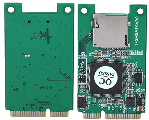 EIMSOAH MSATA-SSD-zu-PCI-E-Konverter-Adapter für PC, Leicht und Energieeffizient, Unterstützt Bis zu 32 GB Micro-SD-TF-Karten, Geeignet für und, Grünes PCB-Material, 51 Mm X 31 Mm