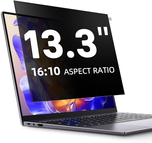 LUSA DESIGN Blickschutzfolie für 13,3 Zoll Laptop 16:10 Sichtschutzfolie | Abnehmbar sichtschutz, Anti Blaulicht Blendschutz Displayschutz für Lenovo Hp Dell Acer Asus Thinkpad Envy Xps