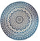 raajsee Indien Strandtuch Rund Mandala Hippie/Groß Indisch Rundes Baumwolle/Boho Runder Yoga Matte Tuch Meditation/Tischdecke Rund aufhänger Decke Picknick handgefertigt Teppich 70 inch (Blau Ombre)