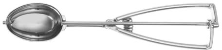 HENDI Eisportionierer Stöckel, Oval, geeignet für Geschirrspüler, Eislöffel, Eiscreme Löffel, 1/30, 62x43mm, Edelstahl