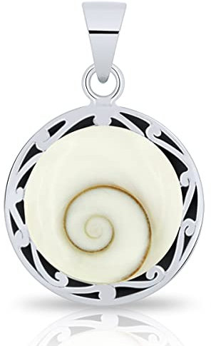 PLANETYS - 925 Sterling Silber Anhänger Auge des Heilige Lucie - Santa Lucia - Oeil de Sainte Lucie - Shiva Eye Ethnische Inspiration