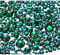Jollin 3456 Flat Back Rhinestones, Glass Pendants, Gems for Nail Art, 6 Sizes, SS4~SS12, Dark Green, Mixed SS4 5 6 8 10 12