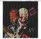 jingjiji Horror Clown Duschvorhang Geist Schwarz Zirkus Lustig Kreativ Halloween Badezimmer Dekoration Vorhänge Polyester Stoff Wasserdicht mit Haken 178 x 188 cm