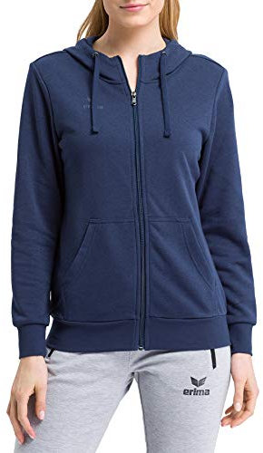 Erima Basic Kapuzenjacke Damen blau, 40 Damen
