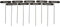 Kräuterstecker 9er Set Metall Pflanzstecker Schwarz Pflanzschilder Beetstecker Höhe 33 cm, 9 Stück