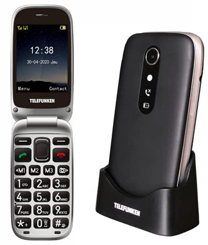 Telefunken S540 - Teléfono móvil, Negro