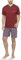 Moonline - Pyjashort pour Homme avec Pantalon à Carreaux, Couleur:Bordeaux/Bleu, Größe Textil:3XL