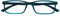 OPULIZE See Blue Light Blocking Glasses Narrow Frame Reduces Glare Anti Headaches Improve Sleep Computer Gaming Turquoise Mens Womens B9-Q