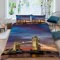 TAOLU London Bridge Bettbezug 135x200 3D Motiv Bettwäsche-Set 100% Mikrofaser Bettbezüge mit Reißverschluss und 2 Kissenbezug 80x80 Modernes Stadtbild Bettwäsche 135x200 für Kinder Zimmer Dekor