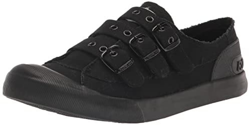 Rocket Dog Women's Jolissa Skate Shoe, Black Black Foxing, 4 UK