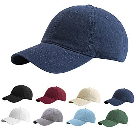 Etyepoh Baseball Cap Unisex Vintage Basecap Herren Damen Kappe Verstellbare Baumwolle Baseball Mütze (C-Marine, one Size)