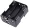 Double Side 6 x 1.5 V AA Battery Holder Case Box Black