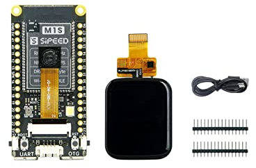 Sipeed M1s Dock RISC-V Linux tinyML AIoT Development Board mit RISC-V CPU BLAI 100GOPS NPU mit OPS Onboard 768KB SRAM 64MB PSRAM für IoT Edge Computing Support FreeRTOS Linux (mit Touchscreen)