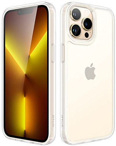 JETech Matte Case for iPhone 13 Pro 6.1-Inch, Shockproof Military Grade Drop Protection, Frosted Translucent Back Phone Cover, Anti-Fingerprint (Frosted Clear)