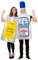A2ZFD Couples Ladies And Mens Vodka & Tonic Costumes : Unisex Drink Festival Fun Novelty Stag Hen Fancy Dress