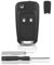 NETONDA 1pcs Autoschlüssel für Opel/Vauxhall Astra J Insignia Schlüsselgehäuse kompatibel mit Adam Mokka Vectra Zafira Corsa Meriva Auto Ersatzschlüssel für Chevrolet Cruze Orlando Spark Aveo Captiva