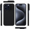 qichenlu Kugelsicher Aramidfaser 600D Schwarz Aramid Hülle kompatibel mit iPhone 15 Pro,Militärstandard Stoßfest Extrem Dünn Cover Case Hartschale kompatibel mit iPhone 15 Pro