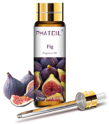 PHATOIL Huile Essentielle Figue 10 ml, Huile Essentielle Fruit pour Diffuseur, Huile Parfumée de Figue pour Aromathérapie, Humidificateur, Bougies