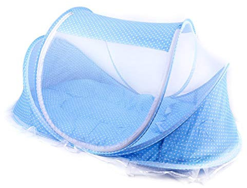 Zanzariera Pieghevole per Lettino, Lettino da Viaggio Portatile con Cerniera Bifacciale per Materiale in Poliestere per il Sonno del Neonato (verde 4)