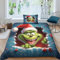 ITOMEN Weihnachts-Grinch Für Kinder Mädchen Jungen Bettwäschegarnitur Bettbezug Set 3D Gedruckter Weihnachten Und Kissenbezüge Bettwäsche Reissverschluss Weich Microfaser 2 Teilig Single（135x200cm）