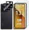 Lutree Verre Trempé pour Xiaomi Redmi Note 13 5G, 2+2 Pièces Protection écran + Caméra Arrière Protecteur Film (Noire), 9H Dureté HD Sans Bulles Anti-Rayures Vitre Trempé Protecteurs d'écran