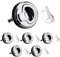 Pull Lock, Latch Flush Hatch Locker, Pull Lift Hatch Fallenschloss, Möbelschlosser Verriegelung Möbelgriff, Push Lock Schloss für Wohnmobil Camper Camping Boot Wohnwagen Schrank Cabinet (Silber 2STK)