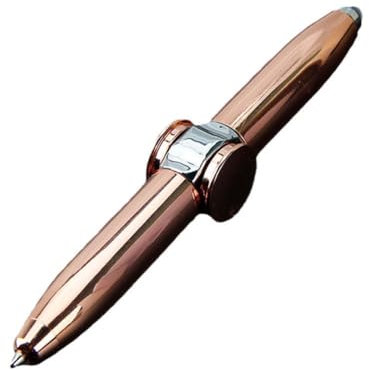 PLGEBR Metall Leucht Spinner LED Licht Spinner Stifte Release Druck Student Geschenk Spinner Twirling LED Rotierenden Spielzeug Kugelschreiber