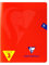Clairefontaine 333741AMZC Un lot de 3 Cahiers Agrafés Mimesys - 17x22 cm - 96 Pages Grands Carreaux - 90 g - Couverture Polypro - Couleur : Rouge