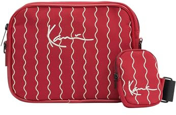 Karl Kani Unisex KA-233-010-2 KK Signature Ziczac PinstripeMessenger Bag red, one size