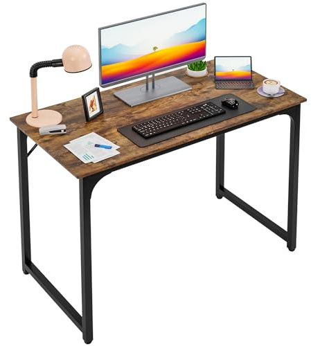 PayLessHere 100cm Vintage Computer Desk | Metal Frame Small Home Office Writing Desk ideal desk for daily study office work