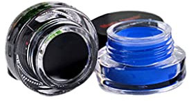 dijiusidy 2 Flaschen Wischfester Gel Eyeliner Schnelltrocknende Schatten Augenlinien Creme Bürofotografie Gesichts Make up Jubiläumsgeschenke, Schwarz Blau