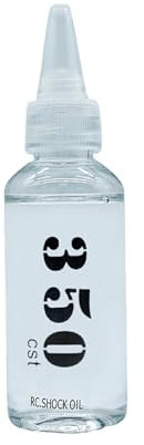 tuwiwol Amortisseurs en Plastique 1/10, Huile pour véhicules sur Route SCX10 TRX4 FCX24 SCX24, Chenille, 1 pièce, Accessoires de Voiture RC, Argent, 350