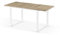 B&D home Esstisch Levin, ausziehbar 120-160 x80 cm 4-6 Personen Küchentisch Holztisch mit Kufengestell schwarz für Küche, skandinavisch Industrial Design, Sandeiche Optik, 11202-UW-EISA-P