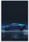 GTTHOK Luxus-Auto-Poster, Motiv: blauer Cybertruck, Elektroauto, dekoratives Gemälde, Leinwand, Kunstbild, 50 x 75 cm