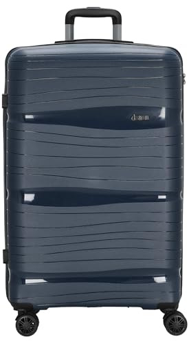 D&N Travel Line 4300-4-Rollen-Trolley L 76 cm dunkelblau