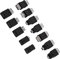 Packung mit 12 Stück USB 2.0-Adaptern, Micro/-Stecker, Buchse, Konverter, Anschlüsse, Hochgeschwindigkeits-Plug-and-Play, Schwarz