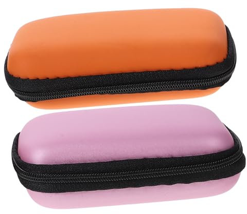 CAXUSD 2pcs Hard Drive Case Storage Protective Bag Carrying Pouch Box Shockproof Case for Gadgets
