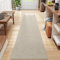 DEXI Teppich Läufer, Küchenteppich waschbar rutschfest, Flur Teppich Absorbierend, dauerhaft & antistatisch, Küchenläufer für Eingang, Küche, Wohnraum, 43x200cm, Beige