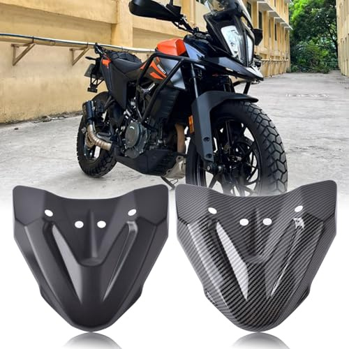 Midimttop Vorderrad Kotflügel Schnabel Nase Kegel Verlängerung Abdeckung Gugel Zubehör passend fuer K&T&M 790 ADVENTURE 2019-2025 390 Adventure 390ADV 2019-2024 890 Adv 20-24 (Schwarz)