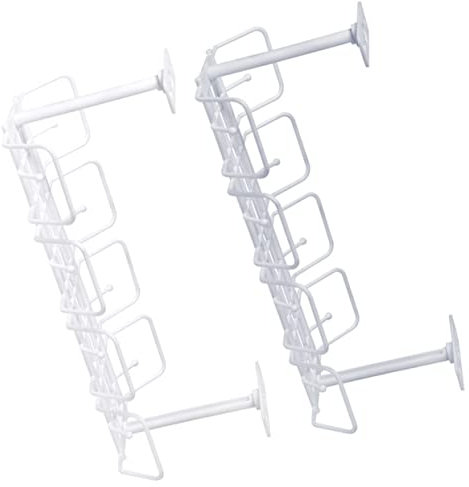 Gadpiparty Desk Cable Management Tray 2pcs Wire Cord Organizer Basket for Home Office Kitchen Electrical Cord Storage Rack White and Grey